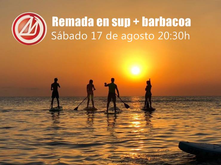 REMADA EN SUP PUESTA DE SOL  & BARBACOA