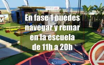 En fase 1 puedes navegar y remar en la escuela.
